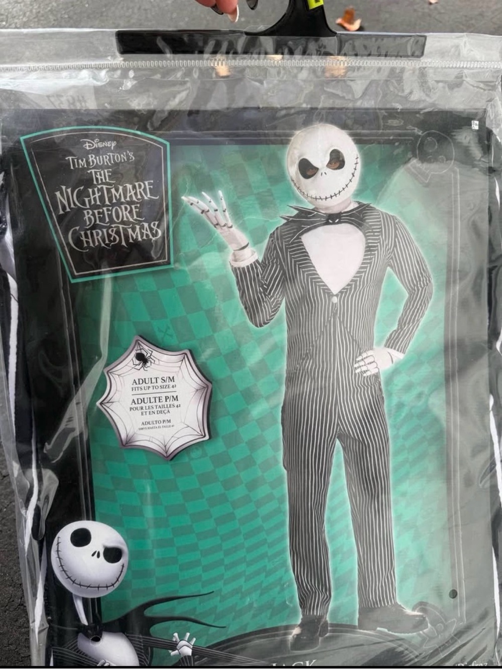 The Nightmare Before Christmas Jack Skellington Adult Costume - Black & White